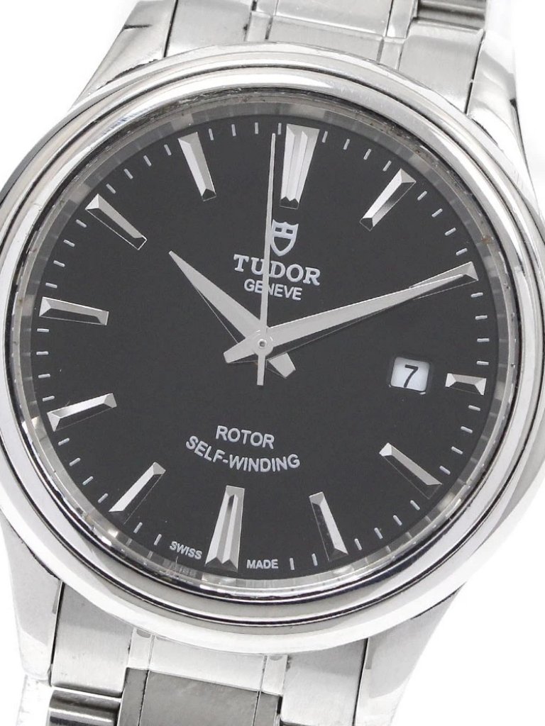 Tudor Style 12100 Date Black Dial Automatic Ladies Watch918540